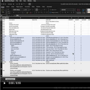 excel spreadsheet to be imported into todoist mystery novel writing template